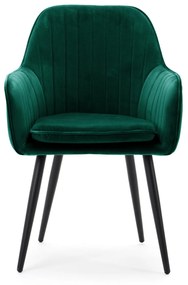 JAKS Jedálenská stolička Emilia velúr zelená