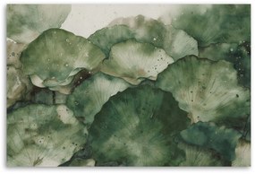 Gario Obraz na plátne Listy zeleného lotosu Rozmery: 100 x 70 cm