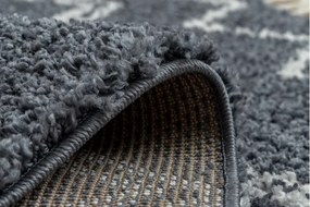 Dywany Łuszczów, Kusový koberec Berber Asila B5970 grey and white, 160x220, šedá, obývacia izba