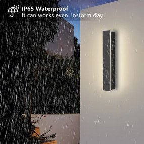 Brilagi - LED vonkajšie nástenné svietidlo LINEAR LED/8W/230V 4000K IP65 antracit