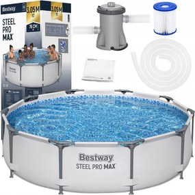 Záhradný bazén okrúhly 305 x 76 cm Bestway 56408 filtračná pumpa Max