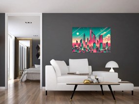 Obraz – Veľkomesto v pop-art štýle (90x60 cm)