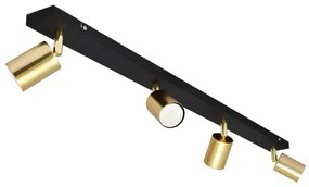 LED Bodové svietidlo TUNE 4xGU10/4,8W/230V zlatá/čierna