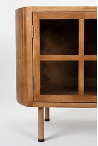 TV stolík z kaučukového dreva v prírodnej farbe 150x55x38 cm Yaz – White Label