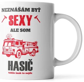 Sablio Hrnček Neznášam byť sexy, ale som hasič - 890 ml - XXL
