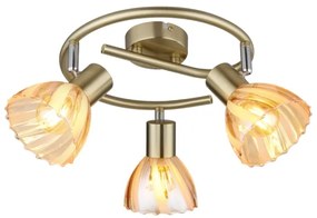 Globo 54315M-3 - Bodové svietidlo ZACHERY 3xE14/40W/230V zlatá