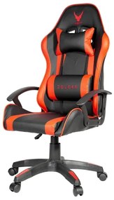 Herná stolička VARR Zolder čierna/červená