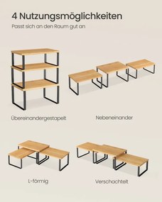 Sada kuchynských políc KCS014YL03 (3 ks)