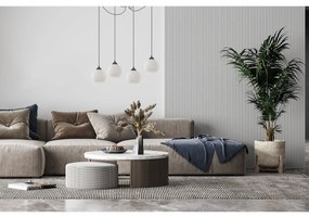 Závesné svietidlo Riffle Round Spider, 4x biele sklenené tienidlo, b
