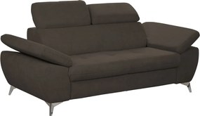Dvojsedák Gisele, tmavo hnedá espresso látka