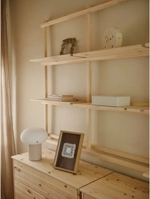 Nástenná knižnica z borovicového dreva v prírodnej farbe 192x127 cm Groove – Karup Design