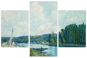 Obraz - Alfred Sisley, The Banks of the Oise, reprodukcia (90x60 cm)