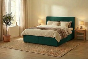 Postel RAM 140x200 cm Tyrkysová S matracom