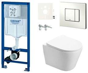 Cenovo zvýhodnený závesný WC set Grohe do ľahkých stien / predstenová montáž + WC SAT Infinitio SIKOGRSIN2S