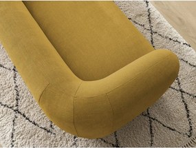 Žltá ženilková pohovka 160 cm Celine – Bobochic Paris