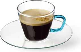 SIMAX PRESSO COLOUR POHÁR S PODŠÁLKOU 80ML SADA 4KS