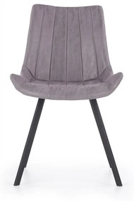 Čalúnená stolička Deva sivá / čierna