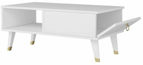 Konferenčný stolík Delux White
