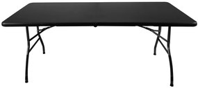 JAKS Skladací pivný set 180 cm čierny