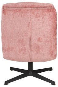 Ružové otočné kreslo Kai – White Label
