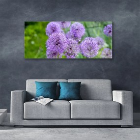 Obraz plexi Fialové kvety lúka 125x50 cm