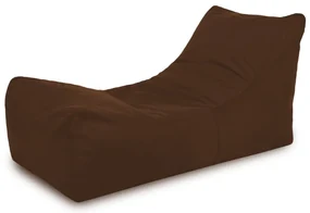Leňoška LOUNGE ATENA plyš hnedá