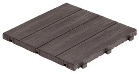 Multy Home Gumová dlaždica ARISTA Wood 30 x 30 cm, hnedá