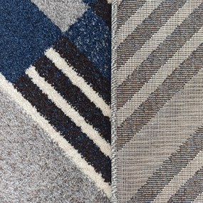 DY Sivo-tyrkysový koberec s geometrickým vzorom Otto 03 Rozmer: 240x330 cm