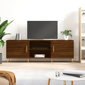 TV skrinka hnedý dub 150x30x50 cm kompozitné drevo 829091