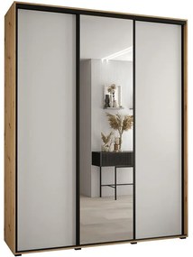 Skriňa 45 Canaris 3 200 artisan/biela/čierna