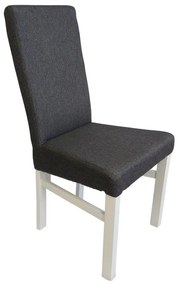 Jedálenská stolička ALISON sivá/biela