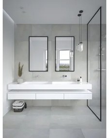 Zrkadlo do kúpeľne 65x80 cm čierne