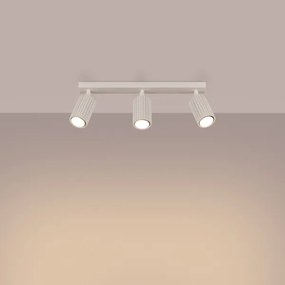Sollux SL.1600 - Bodové svietidlo KARBON 3xGU10/10W/230V krémová