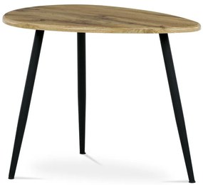 Autronic BONTEC Odkladací stolík 60x40cm, mdf, dub, AF-3011 OAK Farba: Biela