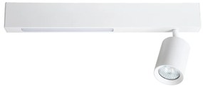 Stropné svietidlo Magnet, 1x biele kovové tienidlo + 1x LED 5W, w