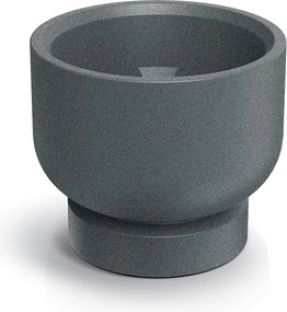 Plastový květináč MOLTAS BASE ROUND 40 cm granitově šedý