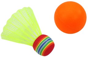 LEAN TOYS Detské bedmintonové rakety Zvieratá – žltá, ružová