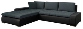 Rohová sedacia súprava Hesron (ekokoža soft 011 + lawa 06). Vlastná spoľahlivá doprava až k Vám domov. 1053590