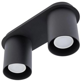 Stropné svietidlo CREEP 2xGU10/25W/230V čierna