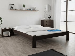 Posteľ Ada 160 x 200 cm, orech Rošt: S latkovým roštom, Matrac: Matrac Somnia 18 cm