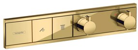 Hansgrohe RainSelect, batéria pod omietku na 2 spotrebiče, leštený vzhľad zlata, HAN-15380990