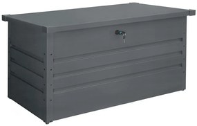 Kovový záhradný úložný box BestBerg ZBK-400A / 400 l / 132 x 62 x 62 cm / šedá