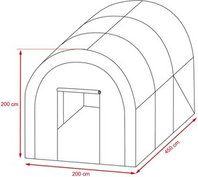 Veľký zahradný fóliovník AVENBERG 4.5 m