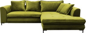 XXXLutz ROZKLADACIA ROHOVÁ SEDAČKA, textil, svetlozelená Livetastic - Online Only obývacie izby - 001574004305