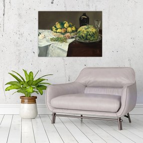 Obraz - Edouard Manet, Still Life with Melon and Peaches, reprodukcia (70x50 cm)