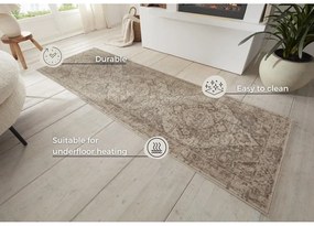 Béžový/krémový behúň 80x200 cm Terrain Designer Sand – Hanse Home