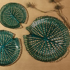 Dekoračný tanier MELA 03 tyrkysový