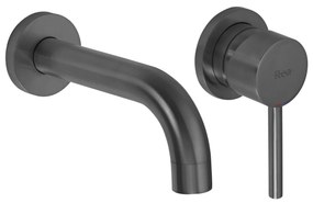 Rea Lungo, podomietková umývadlová batéria + BOX inštalačný systém, grafitová, REA-B6383