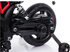 LEAN CARS Elektrická motorka pre deti Aprilia A007, čierna