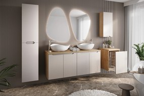 Comad Kúpeľňová skrinka závesná horná Luxor Beige 35 béžová/dub olejovaný